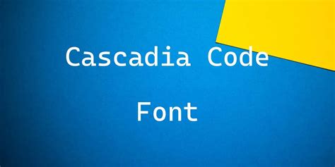 Cascadia Code Font Free Download