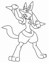 Lucario Coloring Pages Free Printable PDF sketch template