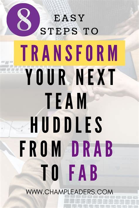 Powerful Team Huddles Decoded – How to Conduct Team Huddles that will Motivate your Team in 20 ...