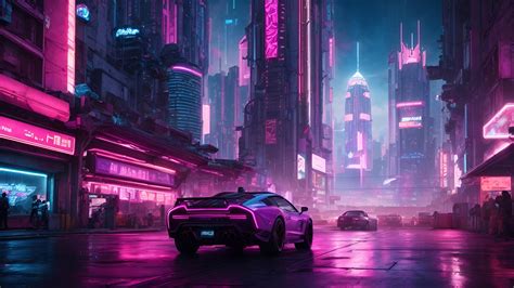 Vibrant Cyberpunk cityscape with Neon Lights : r/midjourney