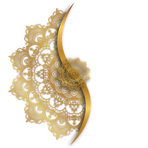 Decorative Gold Mandala Ornament 11653448 PNG