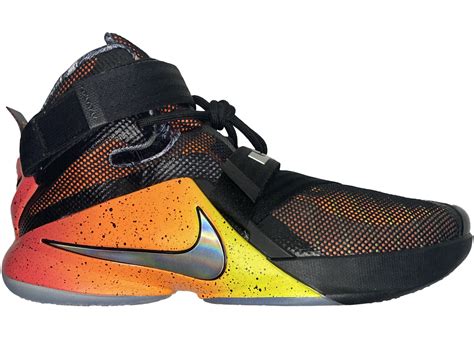 Nike LeBron Zoom Soldier 9 LTD Black Bright Citrus Men's - 810803-098 - US