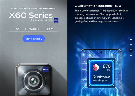 Vivo X60 series with Snapdragon 870 to launch on March 22 - Gizmochina