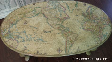 World map coffee table | Interior decoration accessories, Coffee table, Refinishing furniture