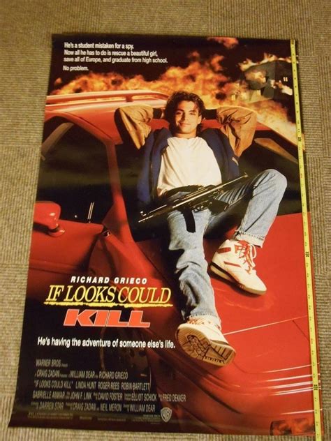 If Looks Could Kill MOVIE POSTER VHS LASERDISC PROMO Richard Grieco MP5 Gun | #1983302760