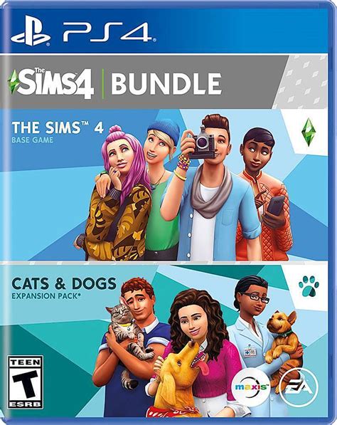 Best Buy: The Sims 4 Plus Cats and Dogs Bundle Standard Edition PlayStation 4, PlayStation 5 37537