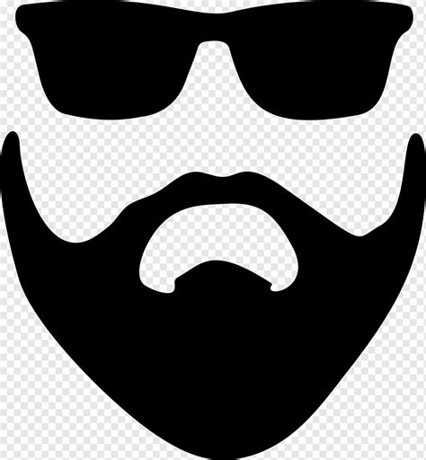 Bearded man with Wayfarer-sunglasses, Beard Drawing, beard and moustache, people, silhouette ...