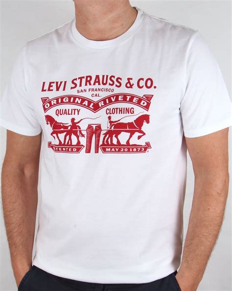 Levis Strauss & Co Logo T-shirt White/Red,originals,tee,men