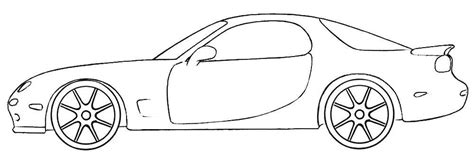 Mazda RX-7 Coloring Page | Coloringpagez.com Rx 7, Mazda Rx7, Sport ...