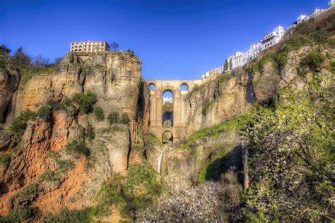 The Puente Nuevo Bridge in Ronda in Andalusia, Spain Stock Image ...