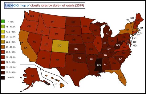 Health & Lifestyle maps of the United States of America - Eupedia