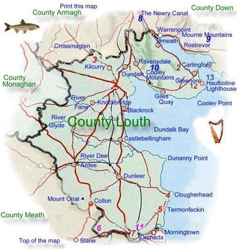 Map of County Louth.