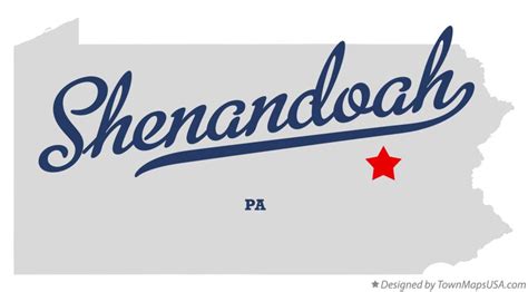 Map of Shenandoah, PA, Pennsylvania