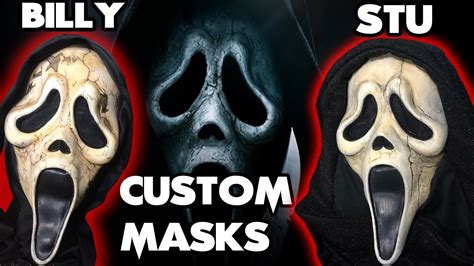 Scream 6 Billy and Stu aged Ghostface Masks - YouTube