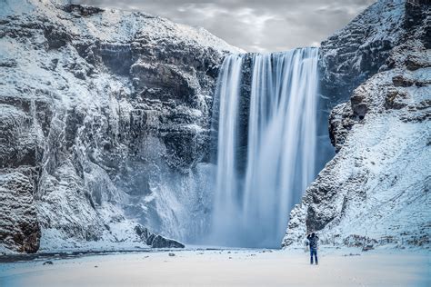 Skogafoss, Waterfall, Arctic, Snow, Nature wallpaper | nature and ...