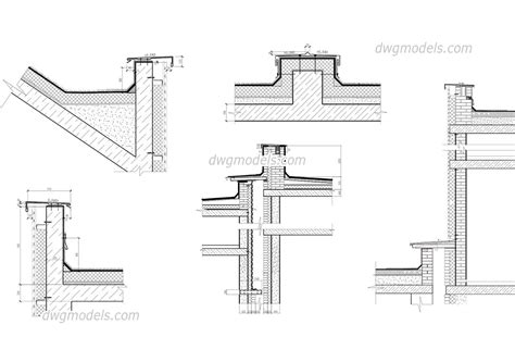 Parapet 1 DWG, free CAD Blocks download