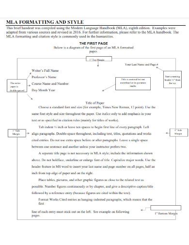 MLA Format Heading - Examples, Format, How to Write, PDF