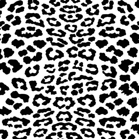 Vector black leopard, cheetah and jaguar print pattern. Animal skin ...