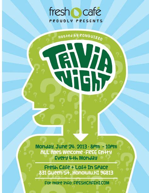 7 Best Trivia flyer Ideas | trivia, trivia night, flyer