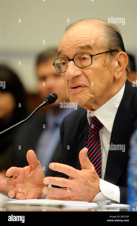 Former Federal Reserve Chairman Alan Greenspan speaks before the House ...