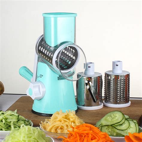 Kitchen Manual Vegetable Shredder Slicer Cutter Grater Safe Food Pusher