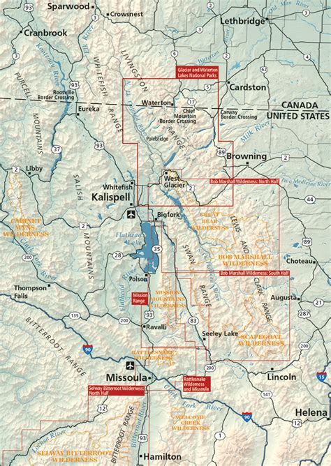 Glacier National Park Map - change comin