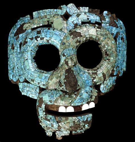 Aztec mask, Skull, Mesoamerican