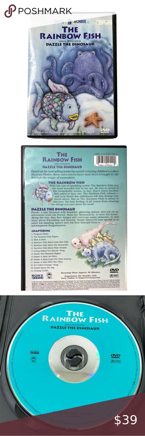 Rainbow Fish / Dazzle the Dino DVD Marcus Pfister | Rainbow fish ...