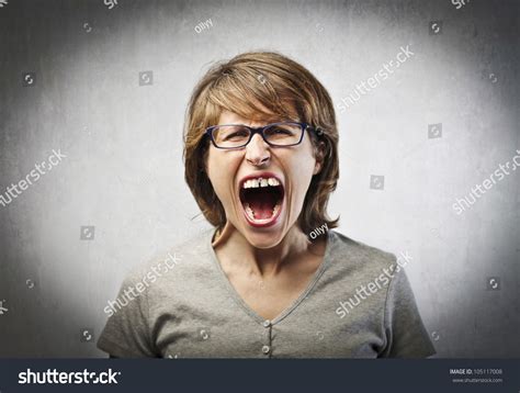 Angry Woman Screaming Stock Photo 105117008 - Shutterstock