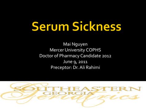 Serum Sickness