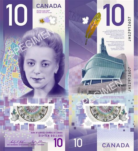 Meet Civil Rights Pioneer Viola Desmond, the New Face on the Canadian $10 Bill | Bank notes, 10 ...