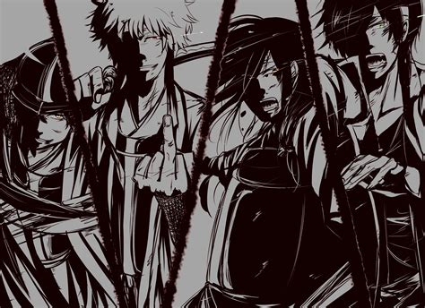 Gintama HD Wallpaper: Bold Characters in Unique Style