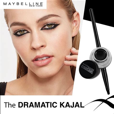 Rovanna Store | Maybelline New York Makeup Eyestudio Lasting Drama Gel Eye Liner, Blackest Black,