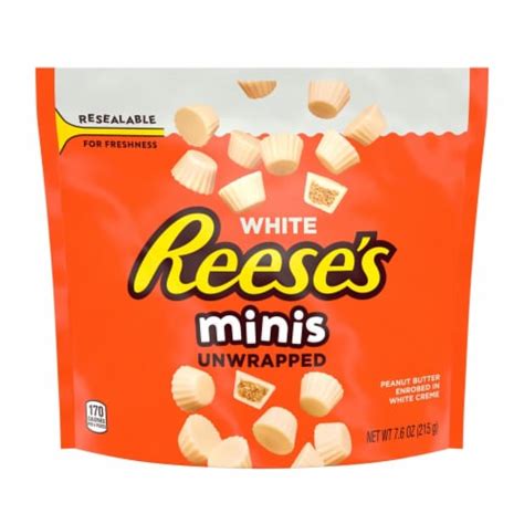 Reese's White Chocolate Mini Peanut Butter Cups, 7.6 oz - King Soopers