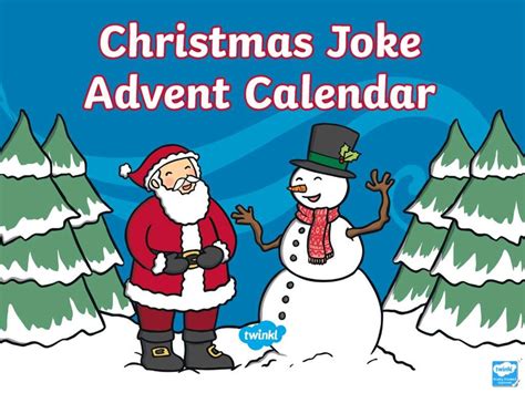 Christmas joke. Advent calendar - online presentation