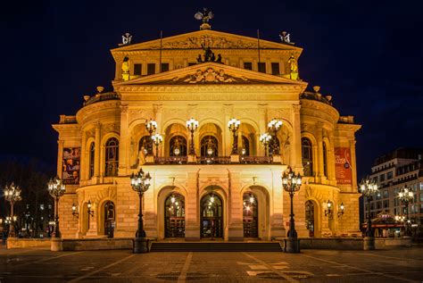 Frankfurt am Main: Alter Oper Foto & Bild | architektur, architektur bei nacht, frankfurt/ m ...