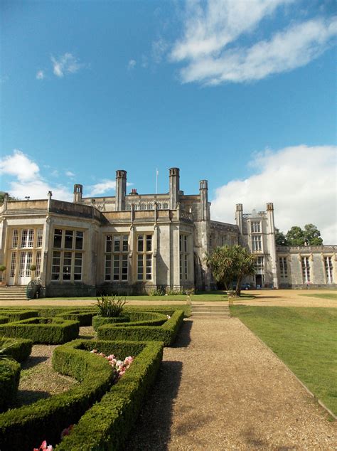 Highcliffe Castle in Dorset, England. Built in 1831 and one time home of Mr Selfridge, of the ...