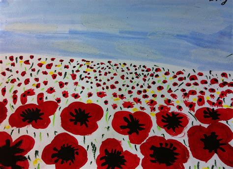 Art Room with a View: Poppy Fields for Remembrance Day