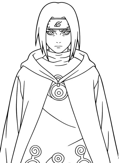 Uchiha Itachi Coloring Pages - Coloring Pages For Kids And Adults Self Reliance, Itachi Uchiha ...