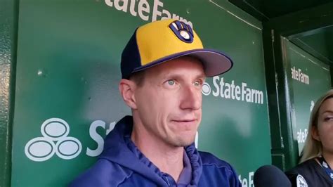 Craig Counsell updates us on Brandon Woodruff's return and Mike Moustakas' injury situation