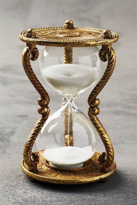 Gold Antique Sand Timer | Hourglass, Sand timers, Sand hourglass