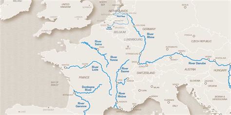 Europe River Cruise Map - Map Of Europe