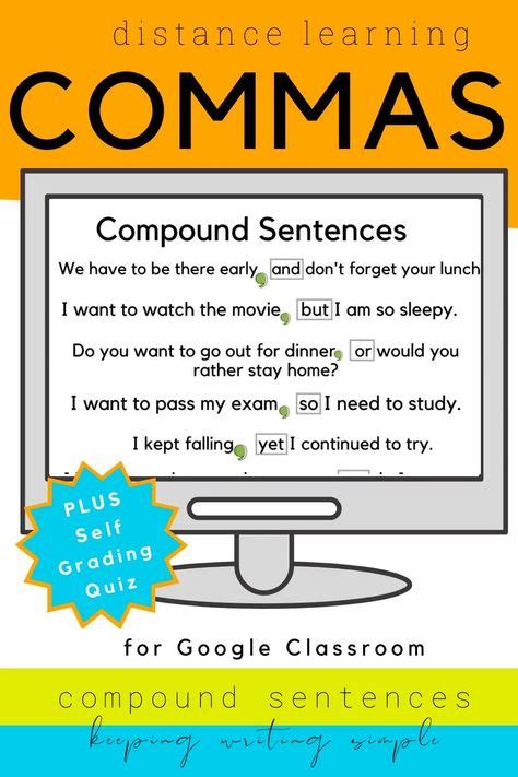 20+ Commas: Compound Sentences ideas in 2020 | compound sentences, sentences, grammar and ...