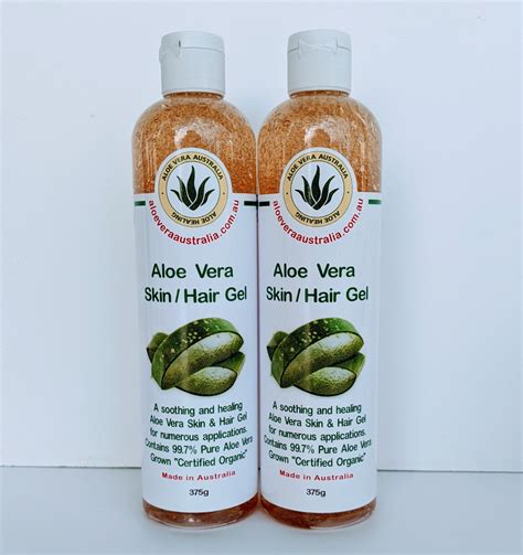 375g Aloe Vera Skin / Hair Gel 99% PURE (2 Pack) - Aloe Vera Australia