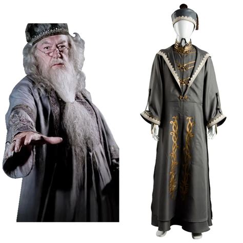 Albus Dumbledore Cosplay Costume Adult Robe Halloween Cosplay Costume ...