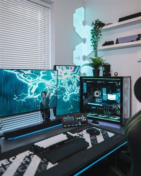 Dream desk setup ideas | Game room design, Game room, Gaming room setup