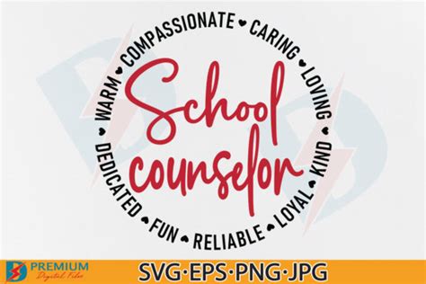 School Counselor SVG, Counselor Gift SVG Graphic by Premium Digital ...