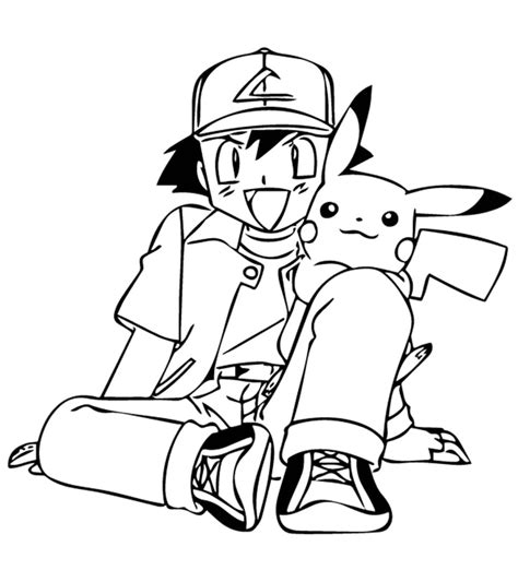 Pokemon Ash And Pikachu Drawings