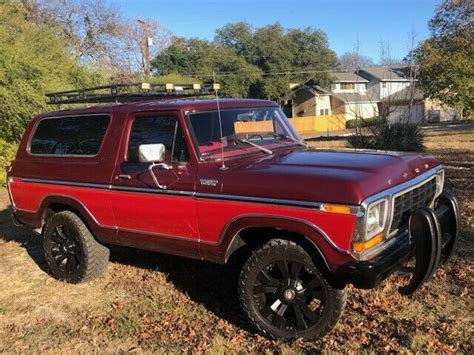 1979 FORD BRONCO CUSTOM, RARE FACTORY 4 SPEED, 4X4 TEXAS TRUCK, NICE ...