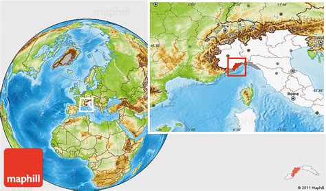 Physical Location Map of Savona, highlighted country, highlighted parent region